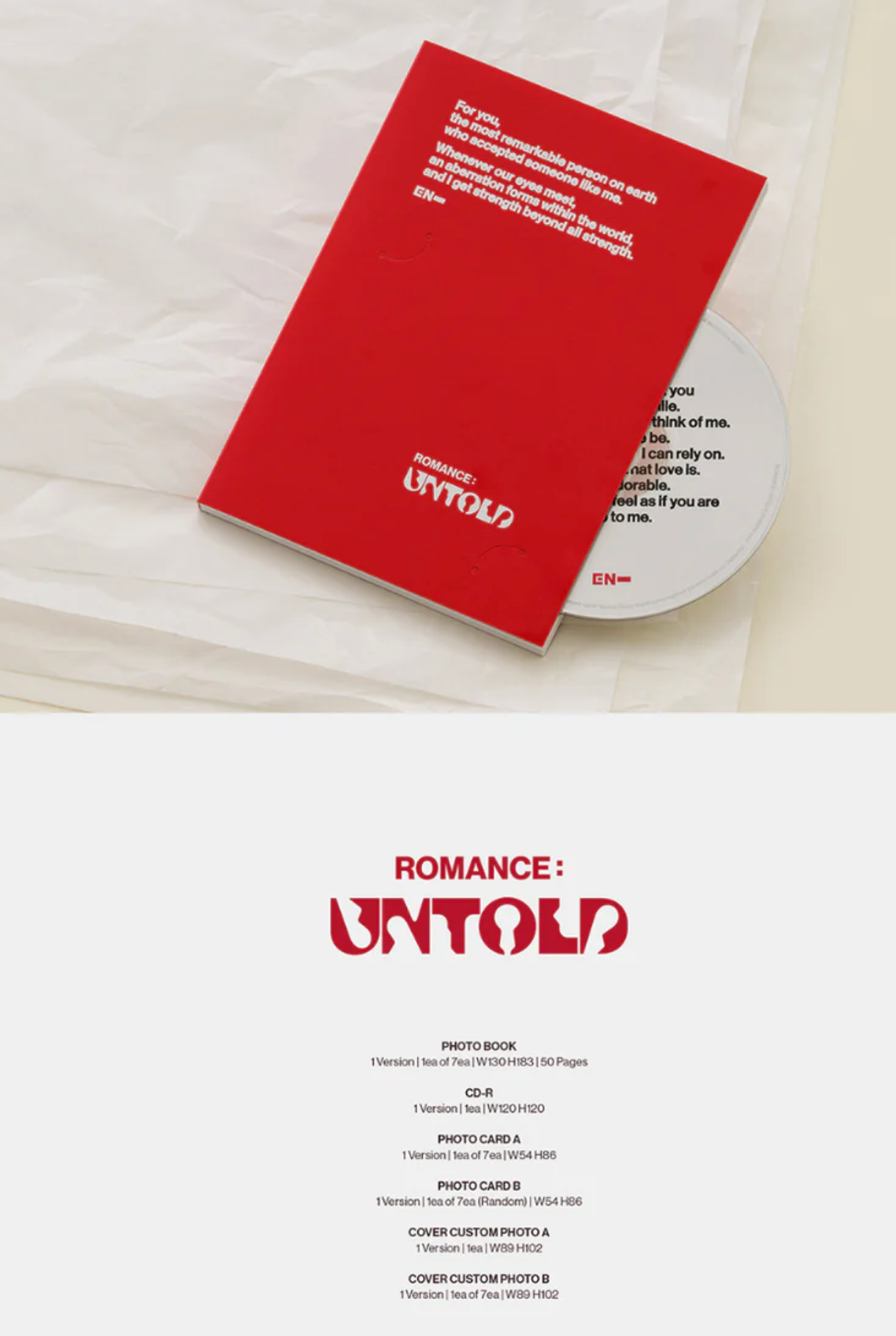 ENHYPEN - ROMANCE : UNTOLD (ENGENE VER)