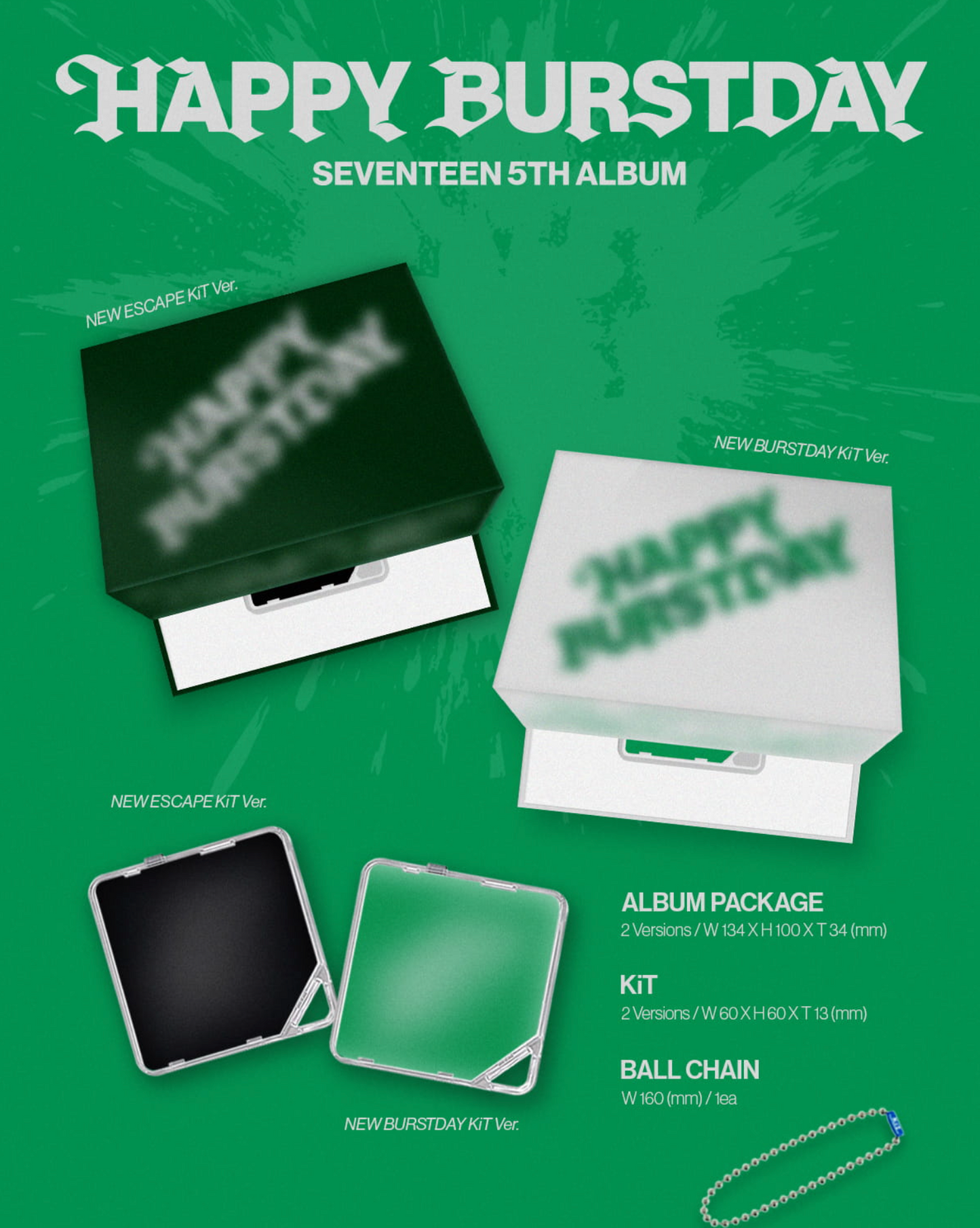 SEVENTEEN - HAPPY BURSTDAY (KIT VER)