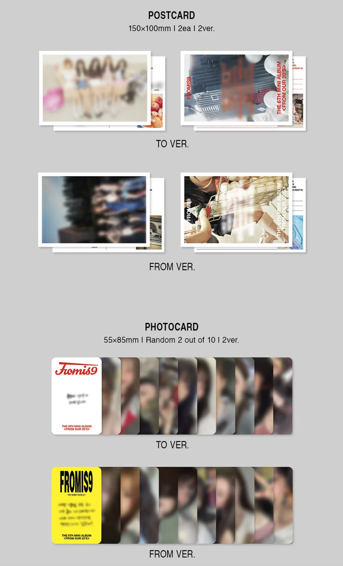 [PRE ORDER] FROMIS_9 - FROM OUR 20'S (POSTCARD VER)