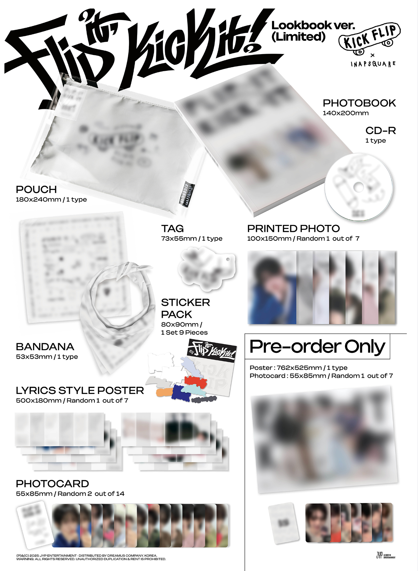KICKFLIP - FLIP IT, KICK IT! (LOOKBOOK VER) LIMITED