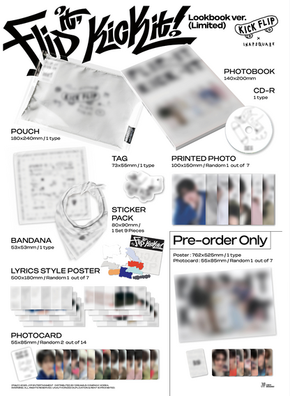 KICKFLIP - FLIP IT, KICK IT! (LOOKBOOK VER) LIMITED