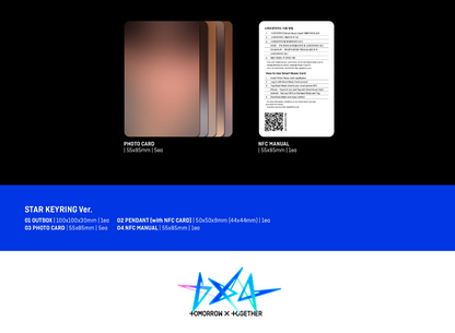 [PRE ORDER] TOMORROW X TOGETHER - THE STAR CHAPTER: TOGETHER (STAR KEYRING VER)