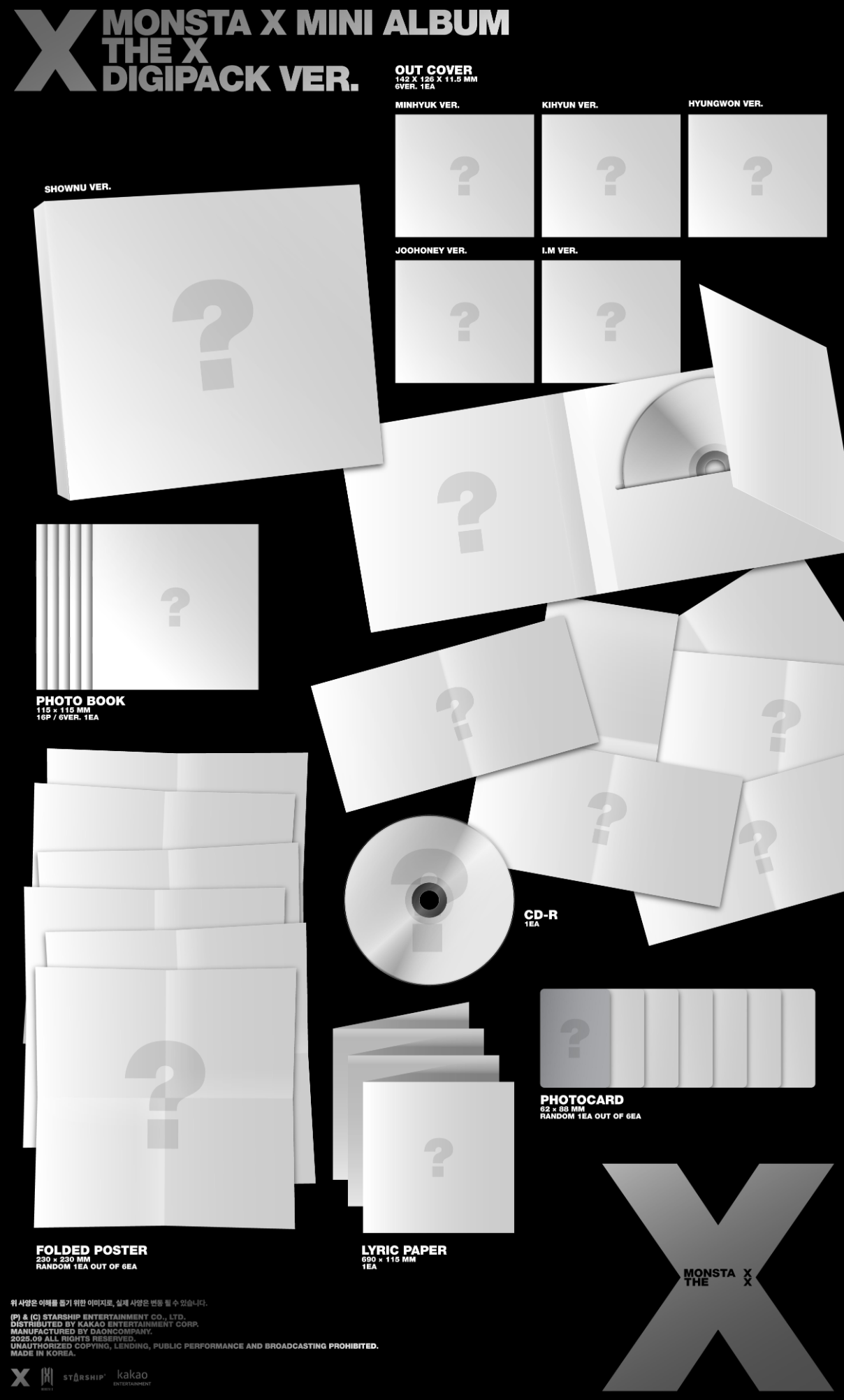 MONSTA X - THE X (DIGIPACK LIMITED EDITION)