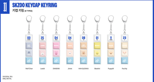 [PRE ORDER] STRAY KIDS - KARMA POP UP STORE OFICIAL SKZOO MD KEYCAP KEYRING