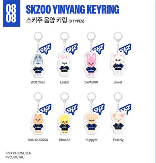 [PRE ORDER] STRAY KIDS - KARMA POP UP STORE OFICIAL SKZOO MD YINYANG KEYRING