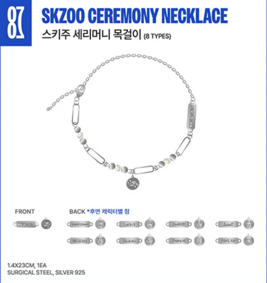 [PRE ORDER] STRAY KIDS - KARMA POP UP STORE OFICIAL SKZOO MD CEREMONY NECKLACE