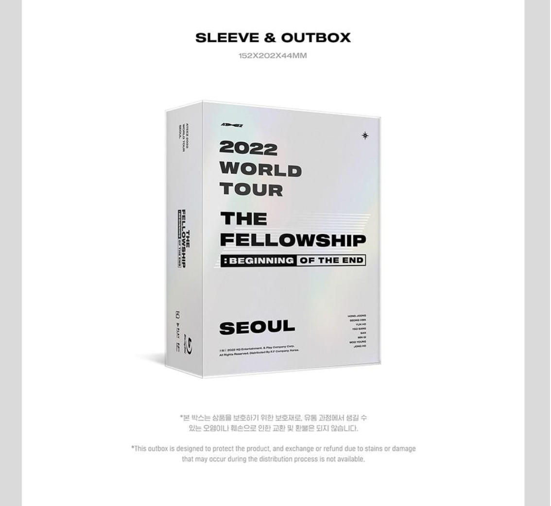 ATEEZ - THE FELLOWSHIP: BEGINNING OF THE END 2022 WORLD TOUR BLU-RAY