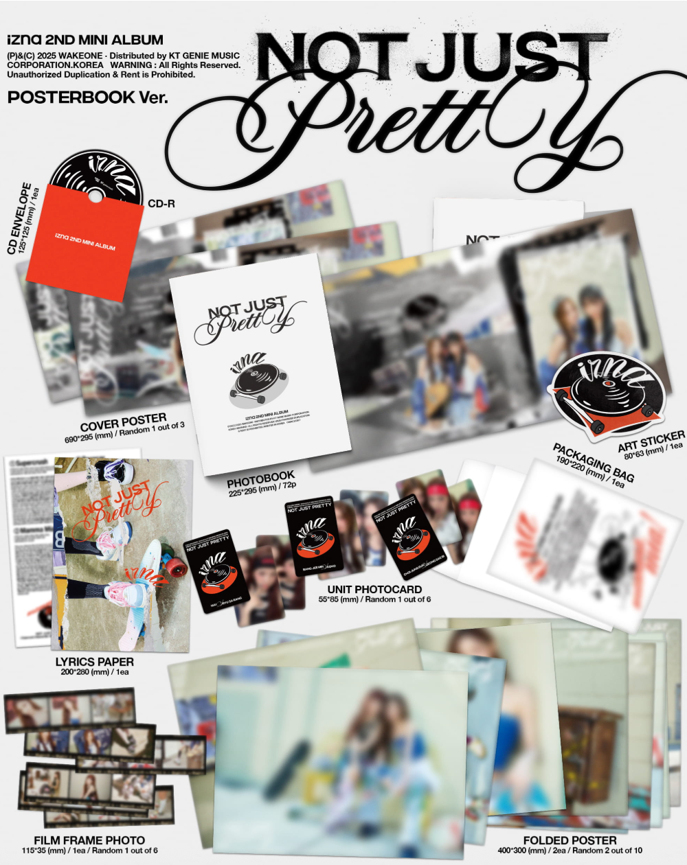 [PRE ORDER] IZNA - NOT JUST PRETTY (POSTERBOOK VER)