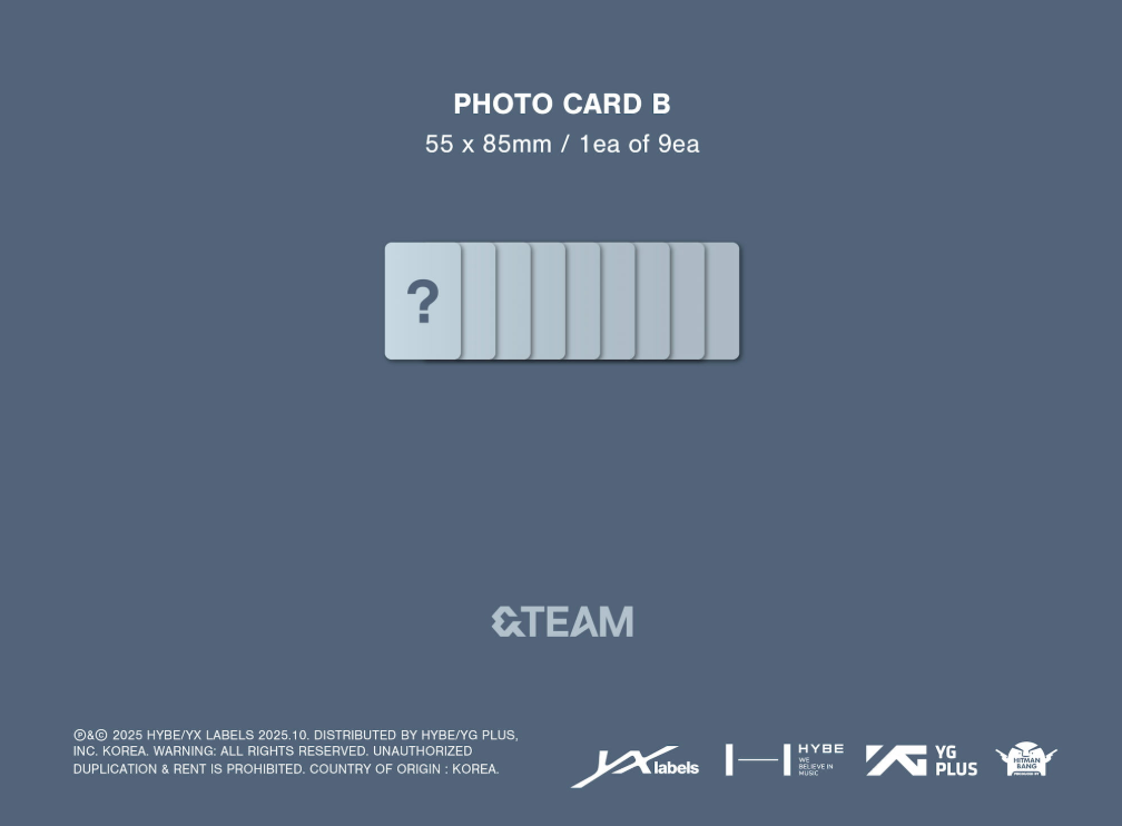 [PRE ORDER] &TEAM KR - BACK TO LIFE (ROAR VER)