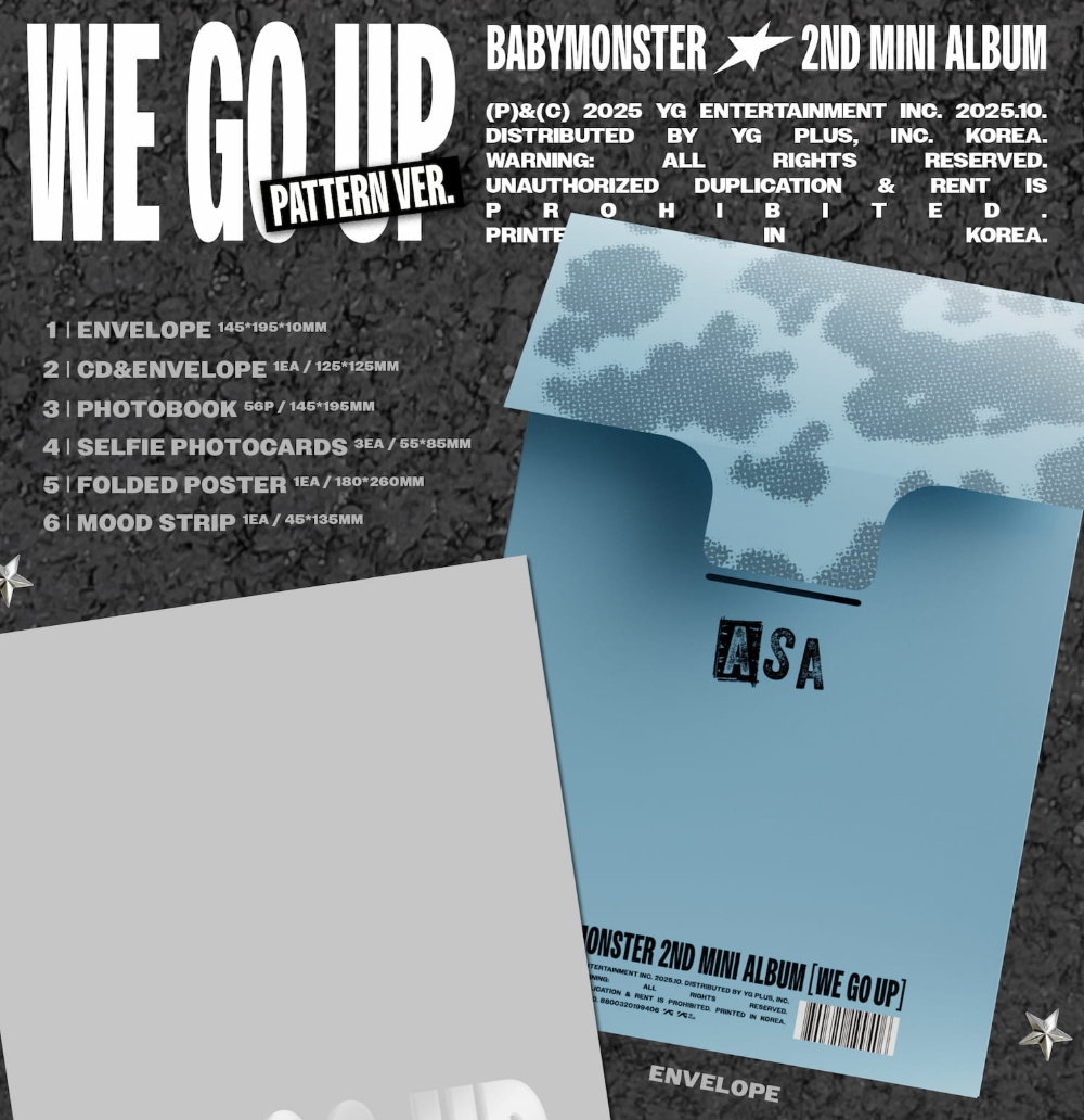 [PRE ORDER] BABYMONSTER - WE GO UP (PATTERN VER)