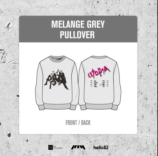 [PRE ORDER] P1HARMONY - MELANGE GREY PULLOVER