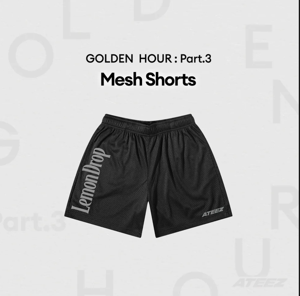 [PRE ORDER] ATEEZ - GOLDEN HOUR Part.3 - Mesh Shorts