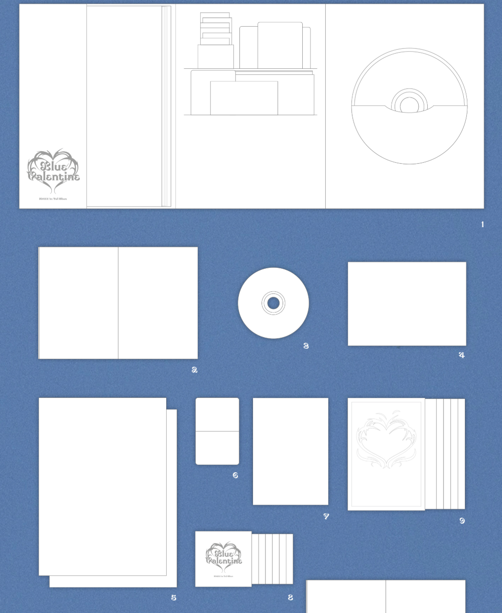 [MAKESTAR P.O.B PRE ORDER] NMIXX - BLUE VALENTINE (STANDARD VER)