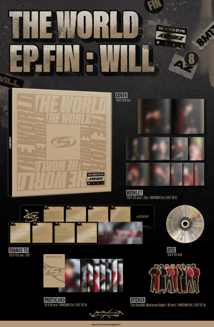 ATEEZ - THE WORLD EP. FIN : WILL DIGIPACK VER.
