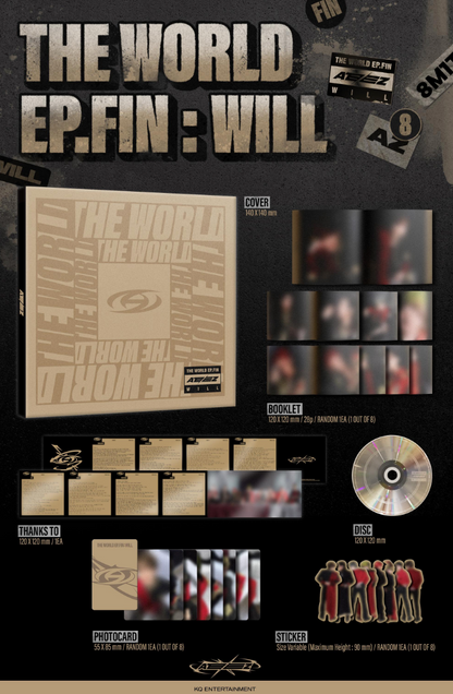 ATEEZ - THE WORLD EP. FIN : WILL DIGIPACK VER.