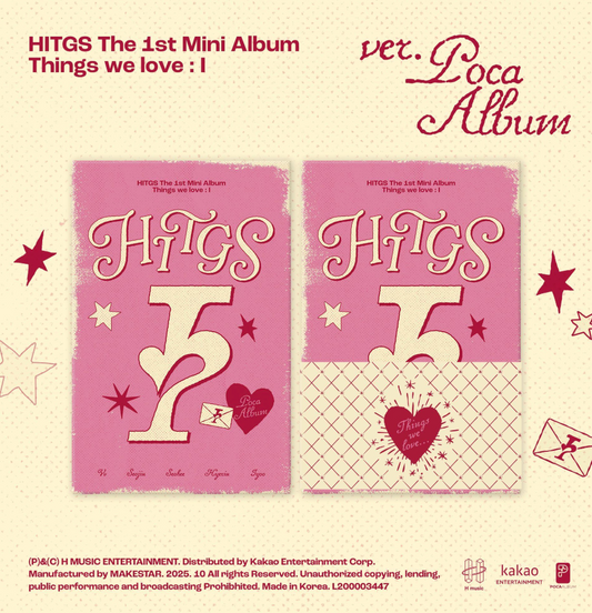[PRE ORDER] HITGS - Things we love : I (POCAALBUM)