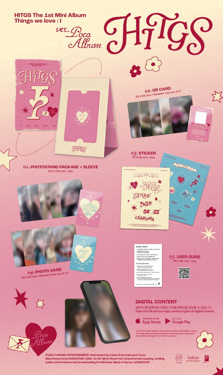 [PRE ORDER] HITGS - Things we love : I (POCAALBUM)