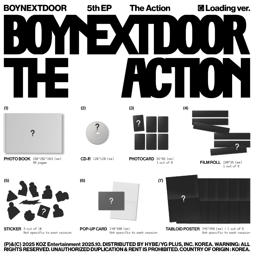 [PRE ORDER P.O.B MAKESTAR] BOYNEXTDOOR - THE ACTION
