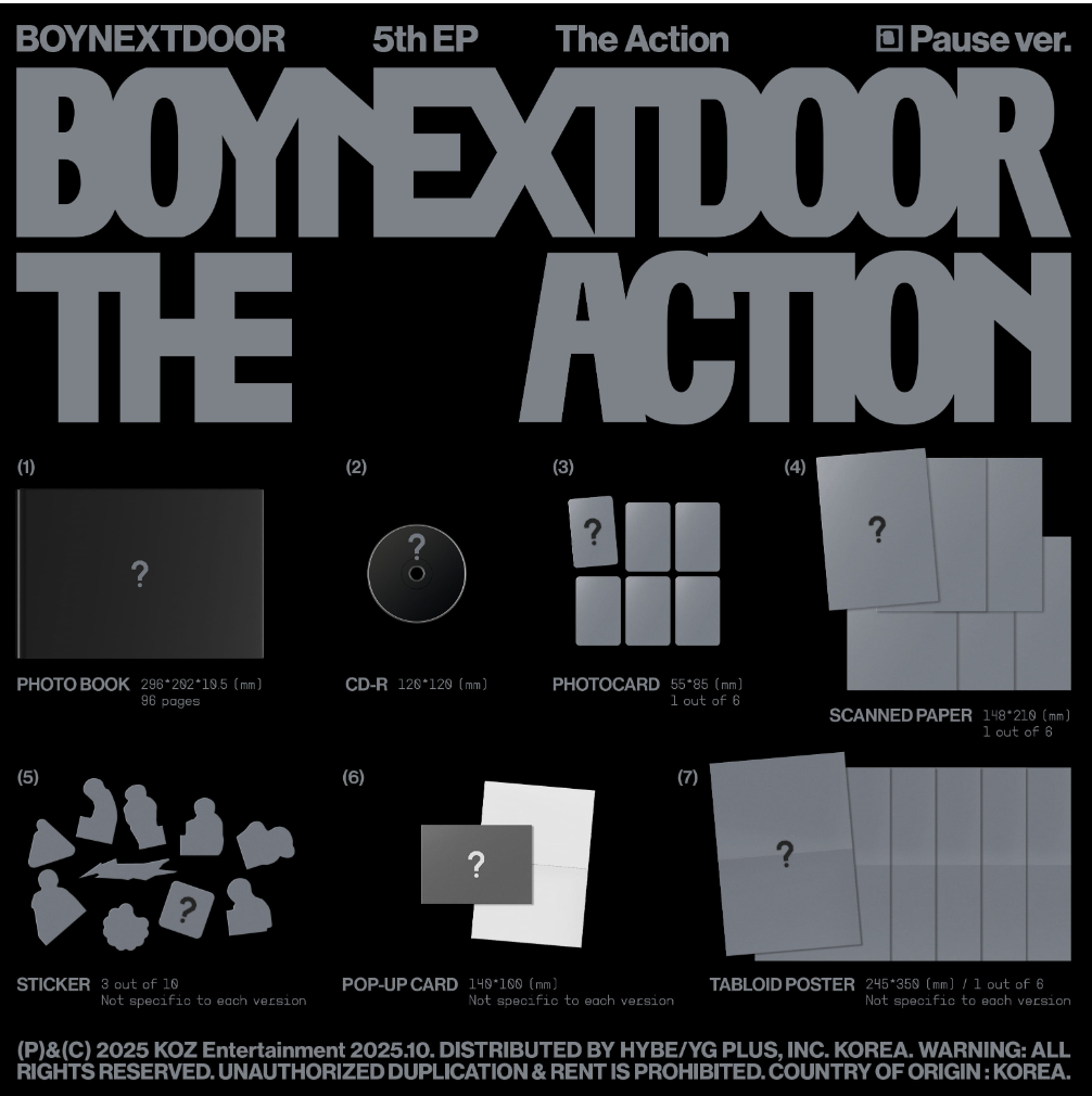 [PRE ORDER P.O.B MAKESTAR] BOYNEXTDOOR - THE ACTION