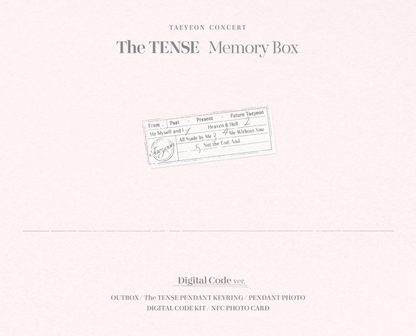 [PRE-ORDER] TAEYEON CONCERT THE TENSE MEMORY BOX DIGITAL CODE