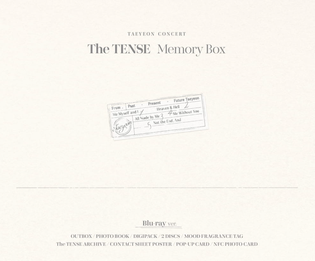 [PRE-ORDER] TAEYEON CONCERT THE TENSE MEMORY BOX BLU-RAY