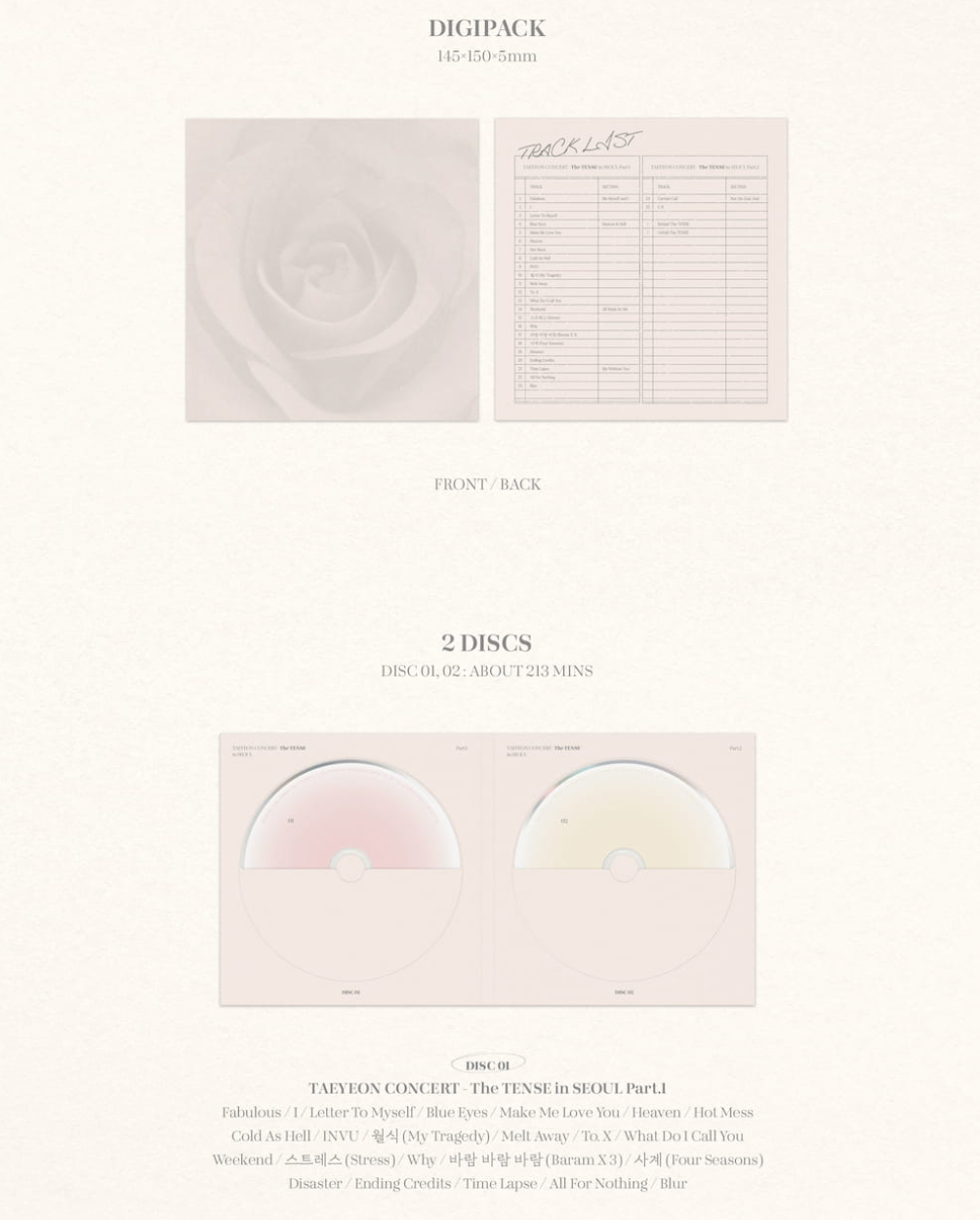 [PRE-ORDER] TAEYEON CONCERT THE TENSE MEMORY BOX BLU-RAY
