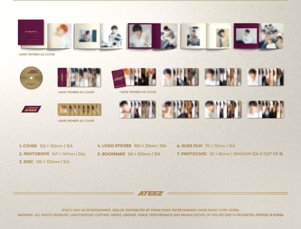 ATEEZ - GOLDEN HOUR PART.1 DIGIPACK