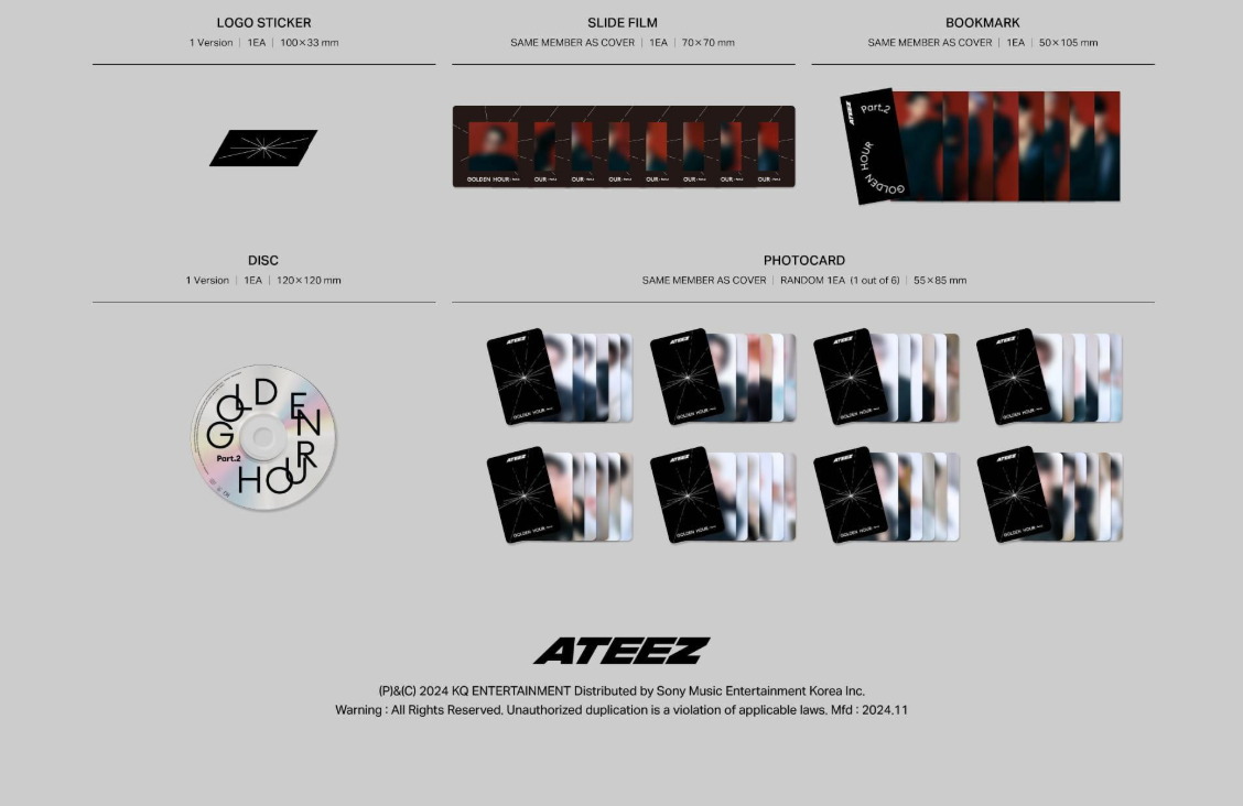 ATEEZ - GOLDEN HOUR PART.2 DIGIPACK