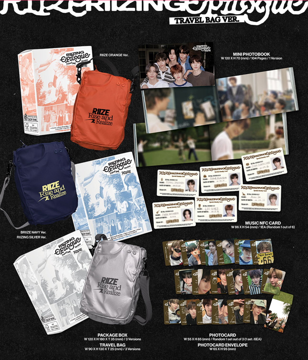 RIIZE - RIIZING:Epilogue TRAVELBAG-LIMITED EDITION