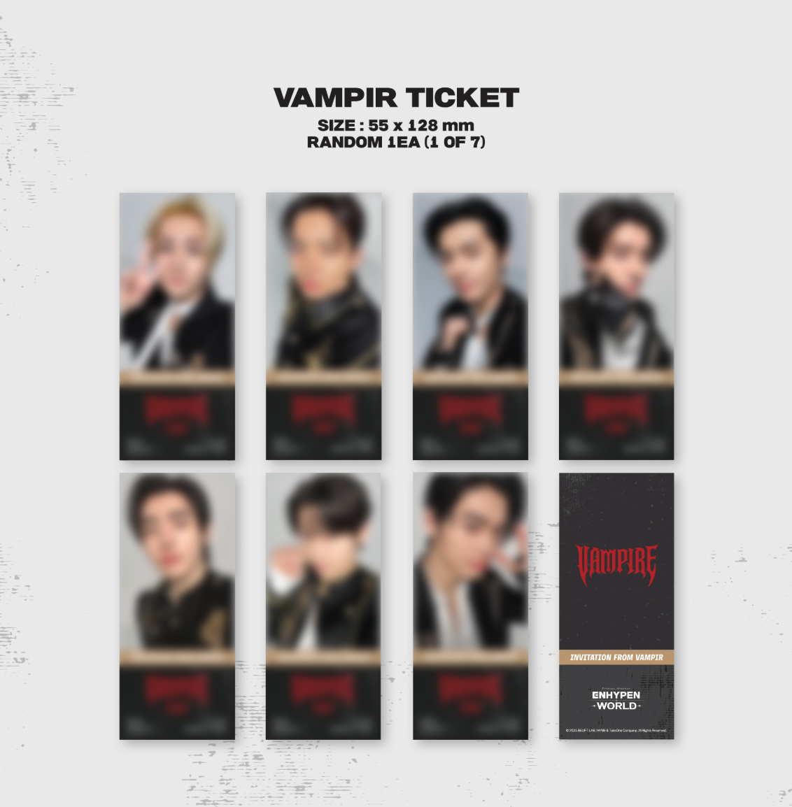 [PRE ORDER] ENHYPEN [ENHYPEN WORLD COUPON CARD COLLECTION] (VAMPIRE BASIC ver.)