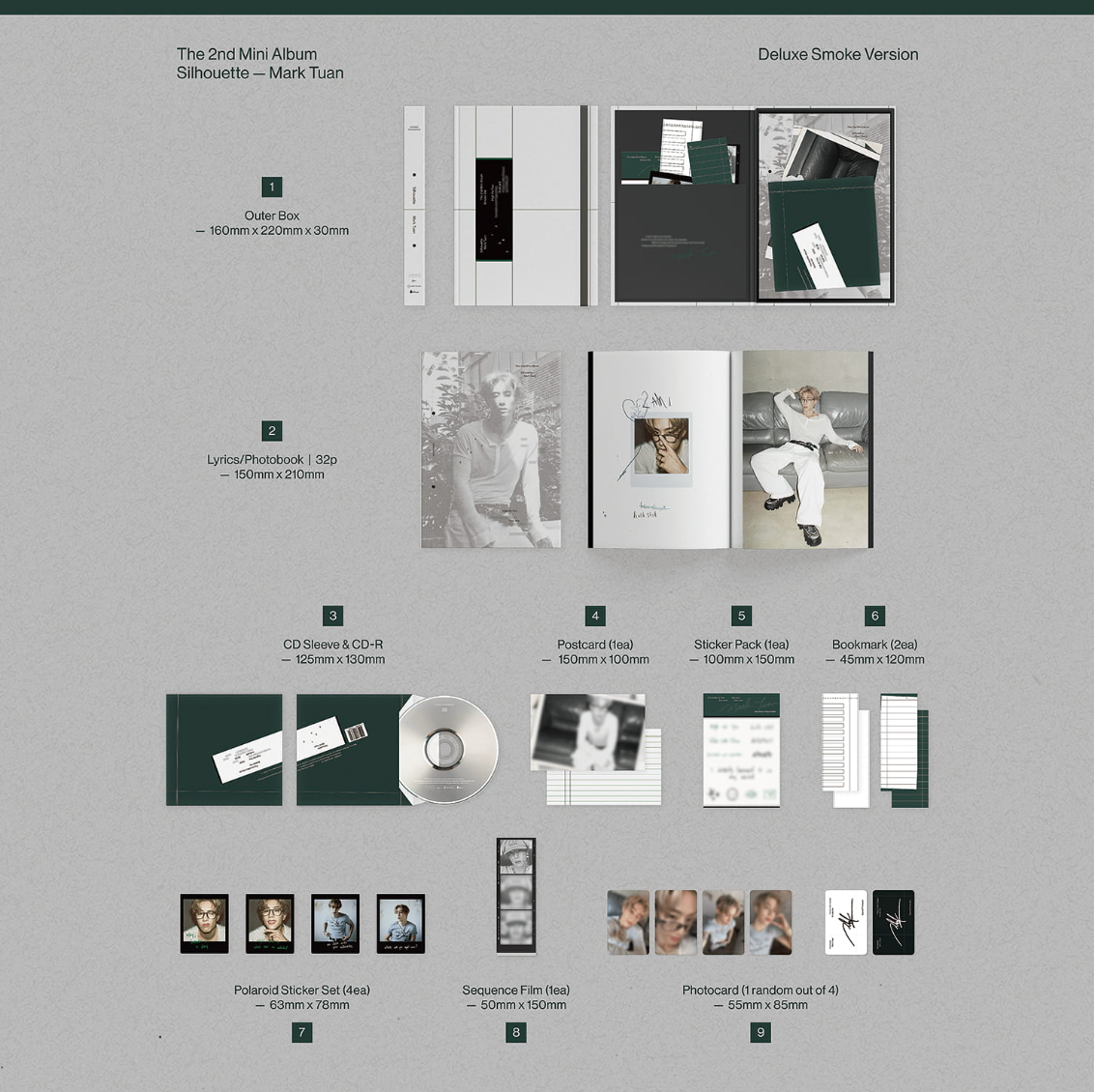 [PRE ORDER] MARK TUAN - SILHOUETTE (SMOKE DELUXE VER)