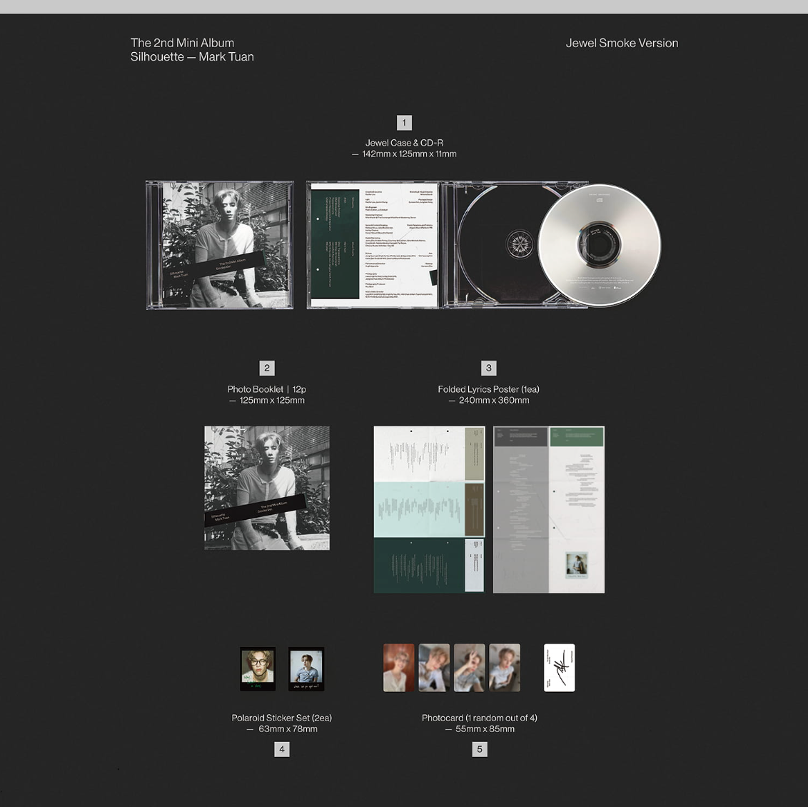 [PRE ORDER] MARK TUAN - SILHOUETTE (SMOKE JEWEL VER)