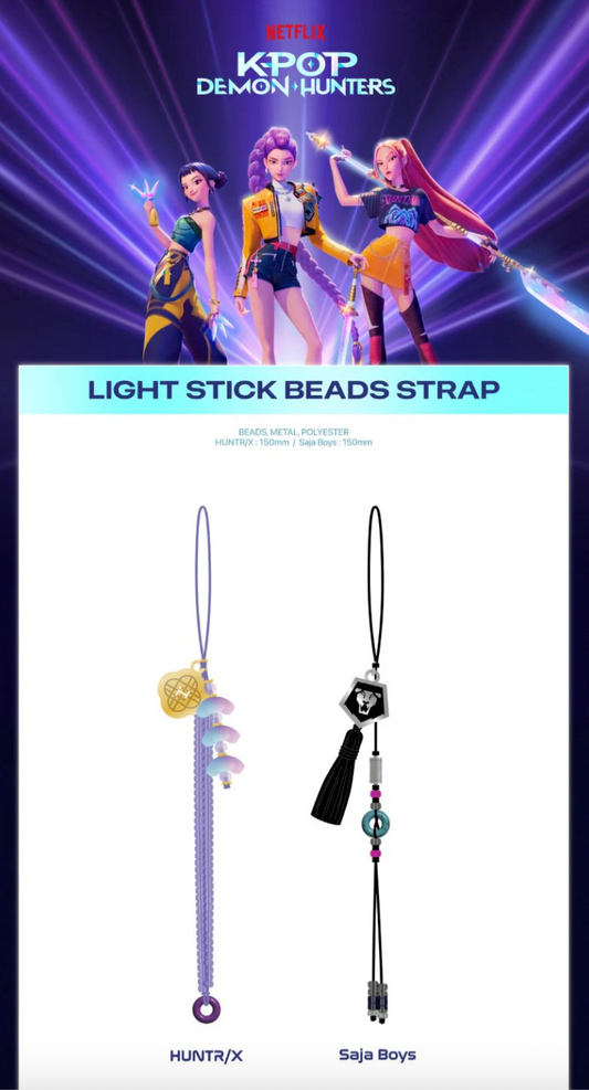 [PRE ORDER] KPOP DEMON HUNTERS - OFFICIAL LIGHT STICK BEADS STRAP