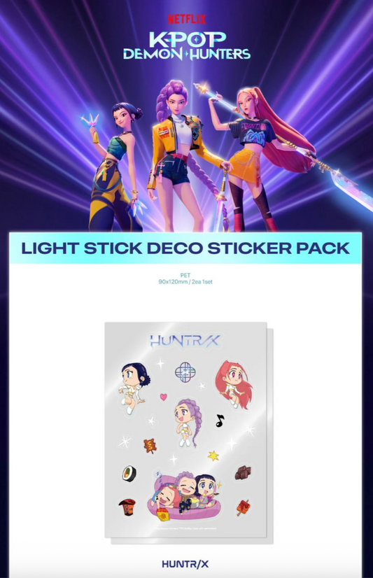 [PRE ORDER] KPOP DEMON HUNTERS - OFFICIAL LIGHT STICK DECO STICKER PACK