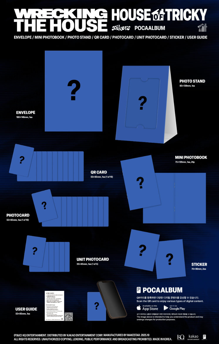 [PRE ORDER] XIKERS - HOUSE OF TRICKY : WRECKING THE HOUSE (POCAALBUM)