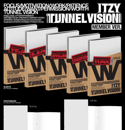 [PRE ORDER] ITZY - TUNNEL VISION (MEMBER VER)