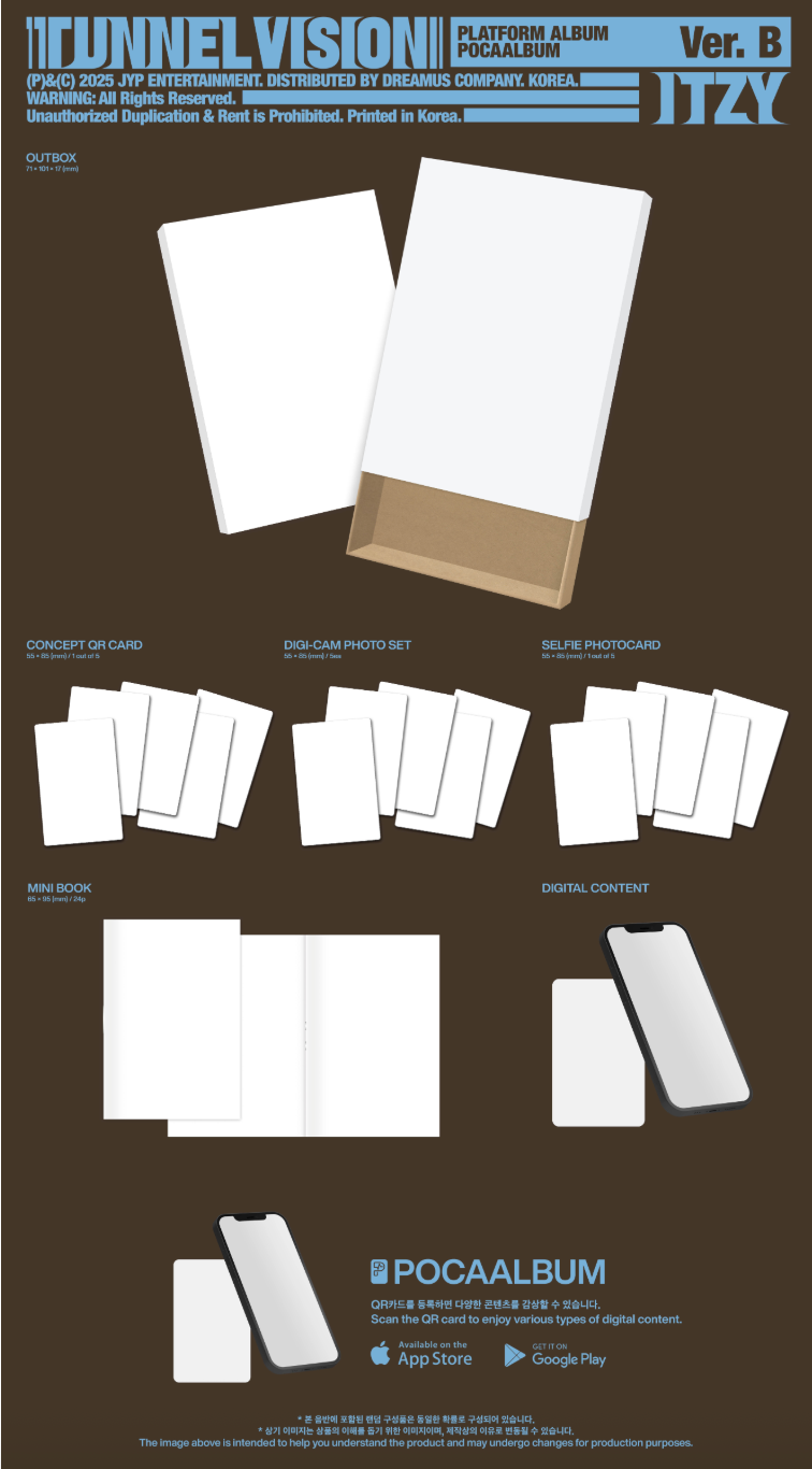 [PRE ORDER] ITZY - TUNNEL VISION (POCAALBUM)