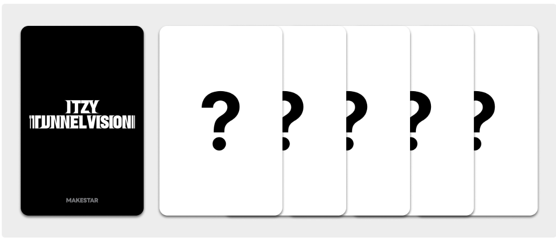 [PRE ORDER P.O.B MAKESTAR] ITZY - TUNNEL VISION