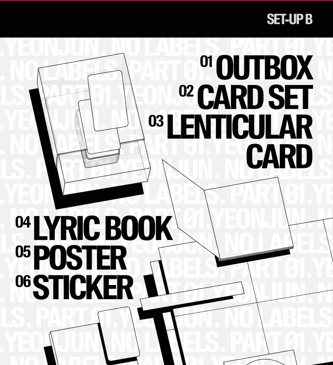 [PRE ORDER P.O.B MAKESTAR] YEONJUN - NO LABELS: PART.01