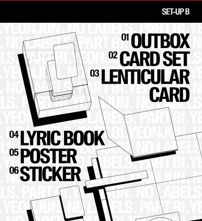 [PRE ORDER P.O.B MAKESTAR] YEONJUN - NO LABELS: PART.01