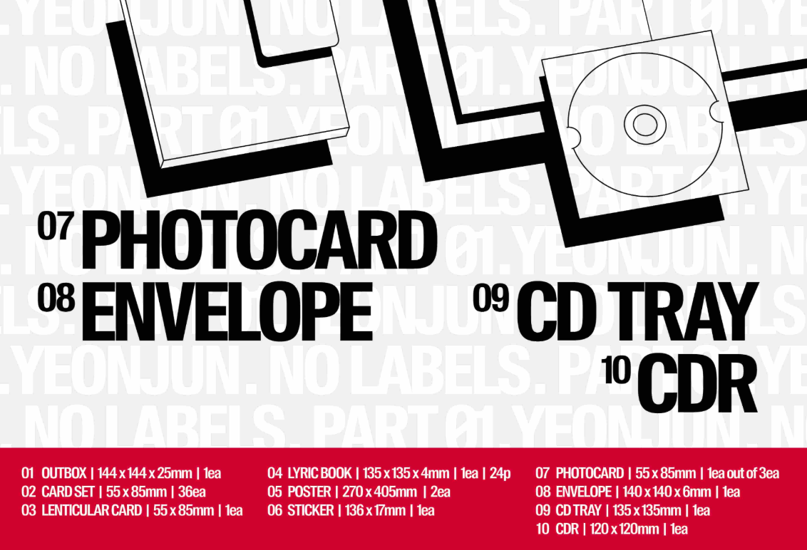 [PRE ORDER P.O.B MAKESTAR] YEONJUN - NO LABELS: PART.01