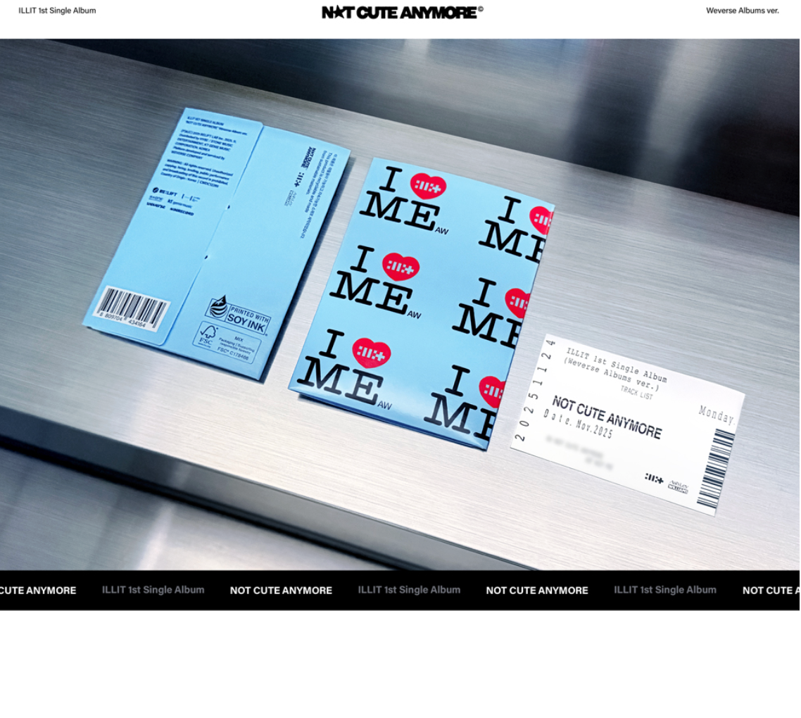 [PRE ORDER P.O.B MAKESTAR] ILLIT - NOT CUTE ANYMORE (WEVERSE ALBUM)