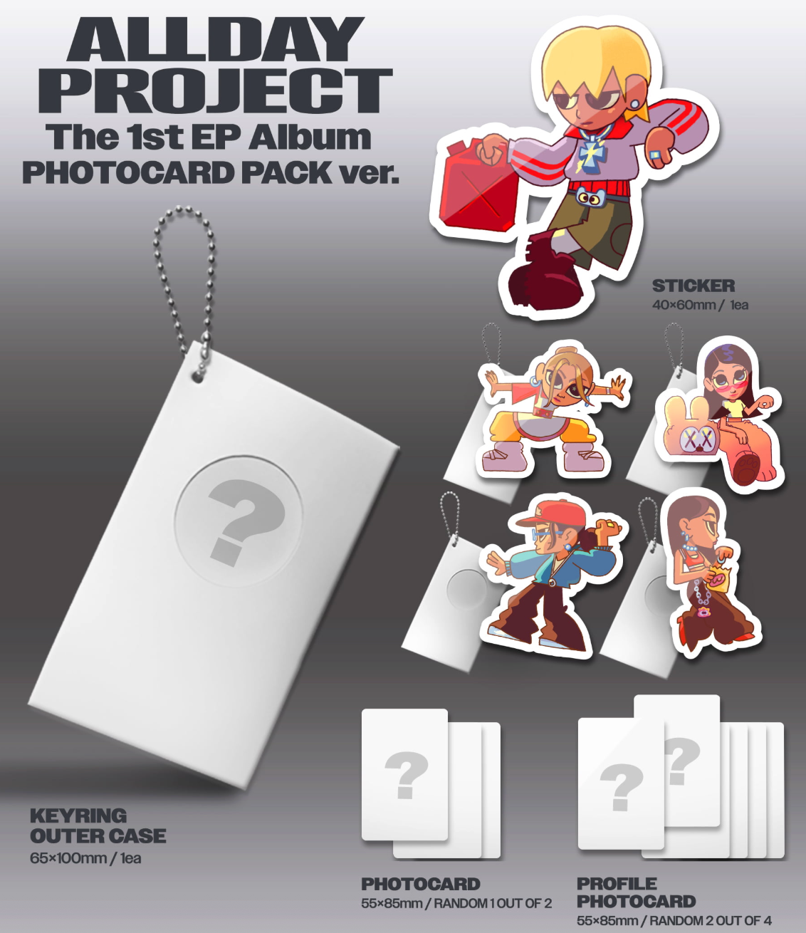 [PRE ORDER P.O.B MAKESTAR] ALLDAY PROJECT - ALLDAY PROJECT (PHOTOCARD PACK VER)