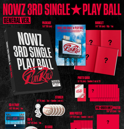 [PRE ORDER] NOWZ - PLAYBALL (GENERAL VER)