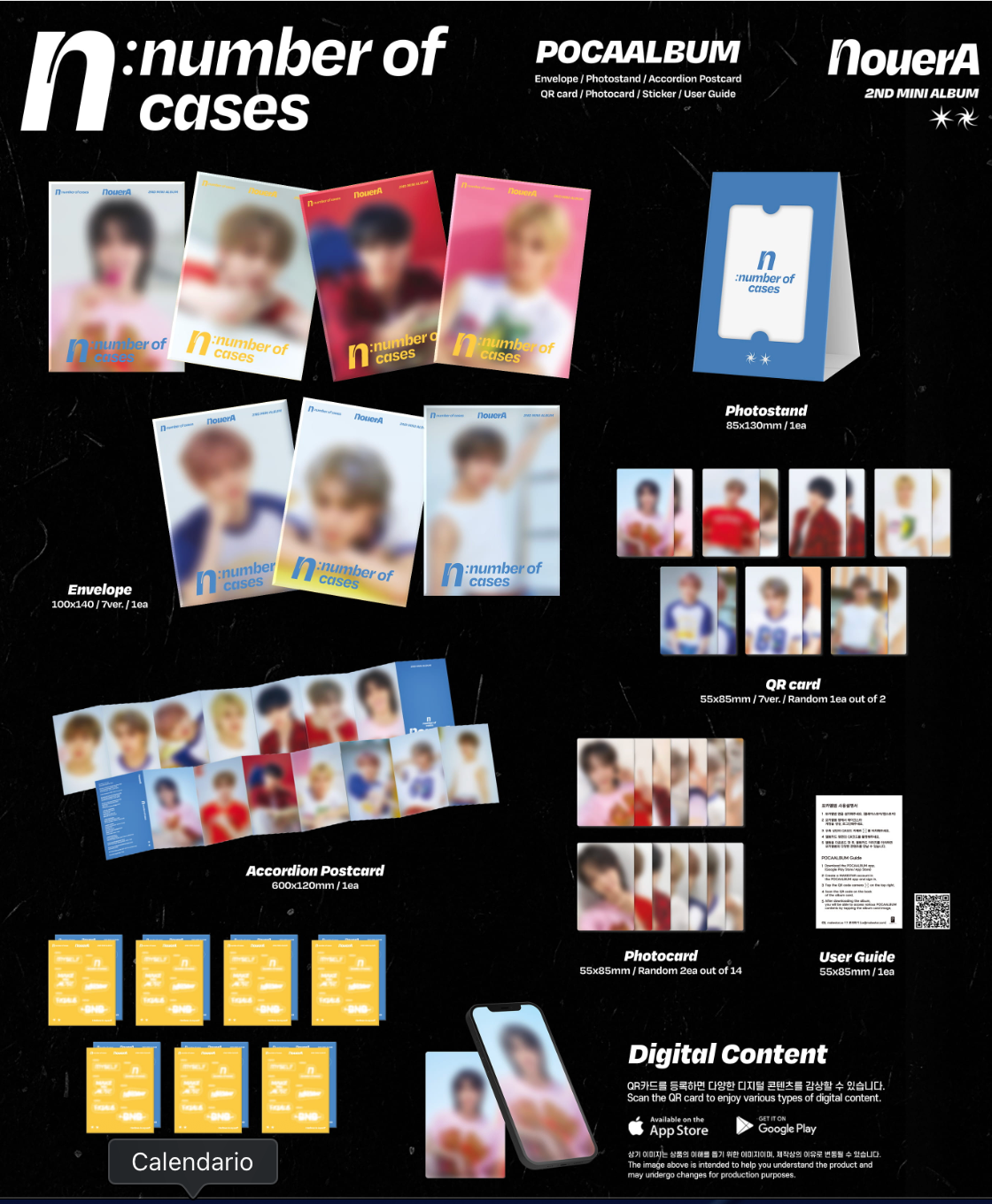 NOUERA - N: NUMBER OF CASES (POCAALBUM VER) FANMEET POB