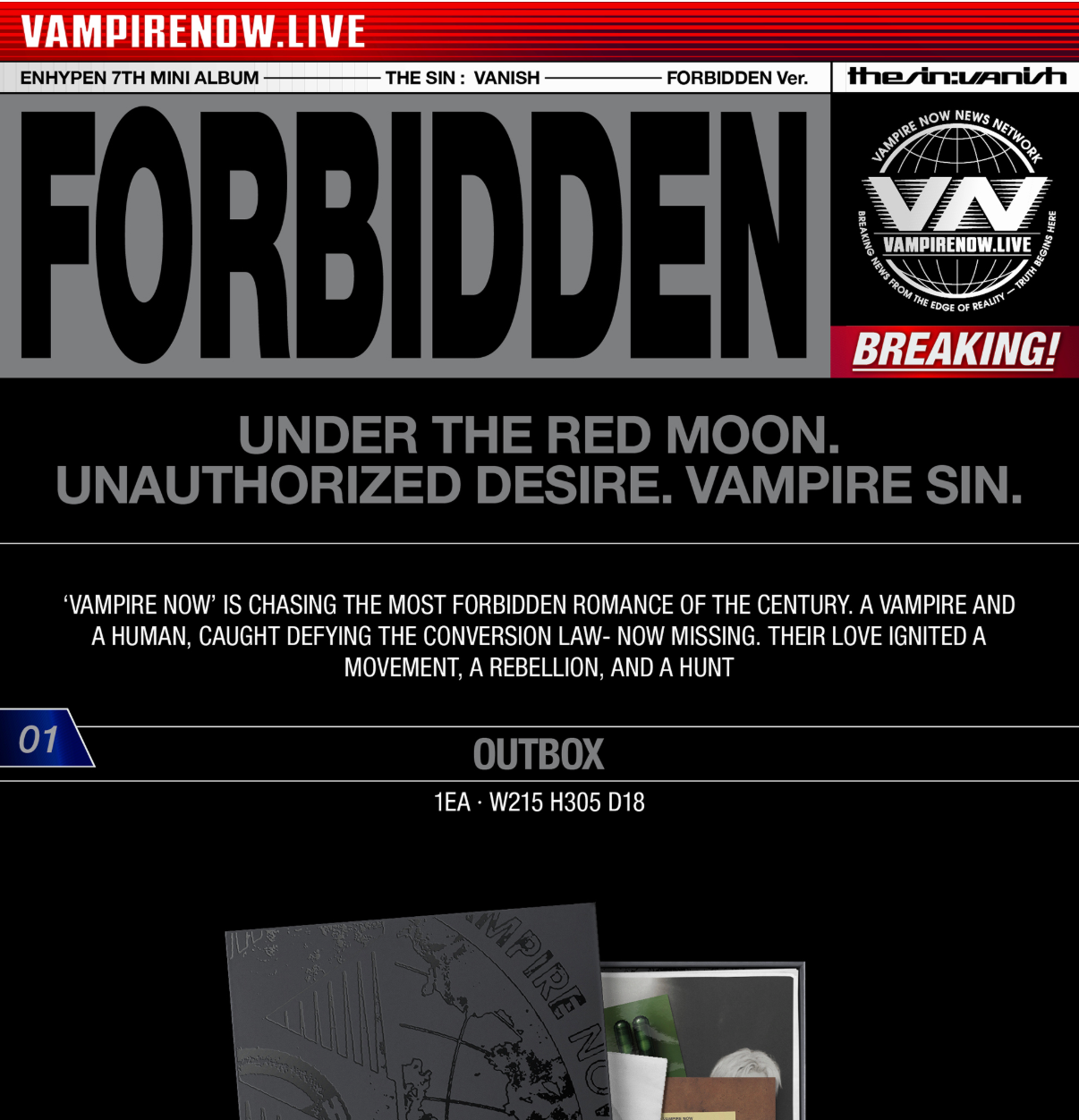 [PRE ORDER] ENHYPEN - THE SIN : VANISH