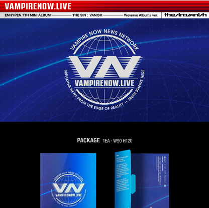 [PRE ORDER] ENHYPEN - THE SIN : VANISH (WEVERSE ALBUM)