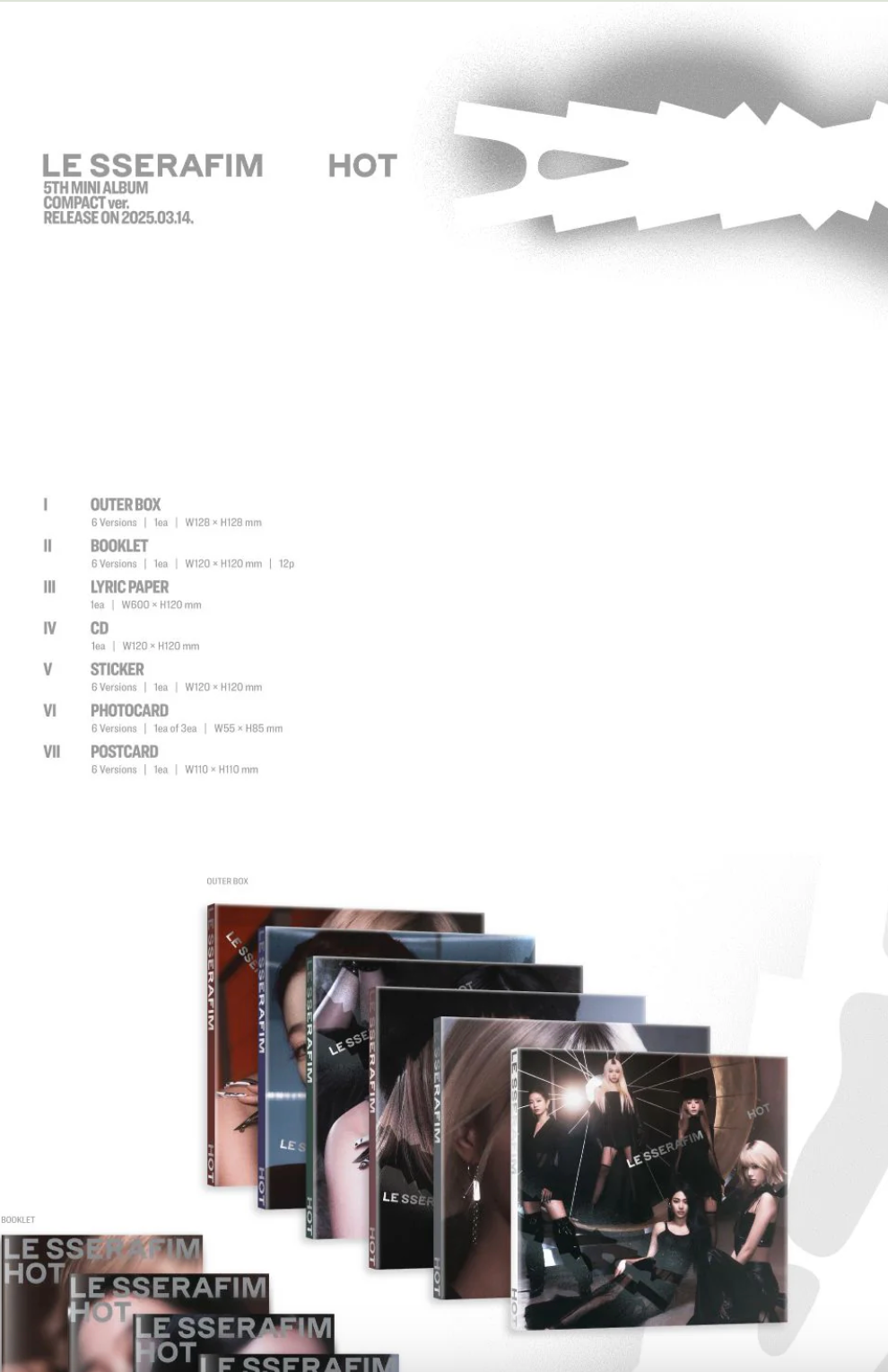 LE SSERAFIM - HOT (COMPACT VER)