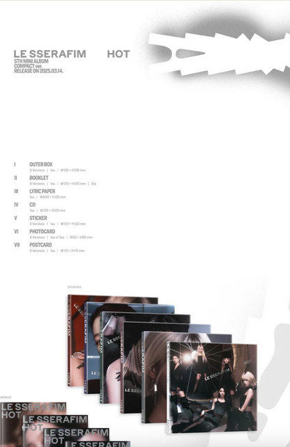 LE SSERAFIM - HOT (COMPACT VER)