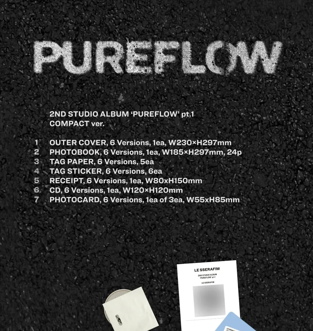 [PRE-ORDER] LE SSERAFIM - PUREFLOW (COMPACT VERSION)